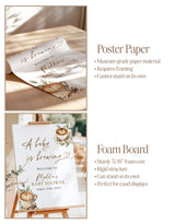 A Baby is Brewing Shower Welcome Sign | Espresso Coffee Theme - product view 7