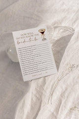 Bridal Trivia Bridal Shower Game | Love is Brewing Espresso Martini