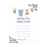 Guess the Baby Food Baby Shower Game | Blue Cowboy Western
