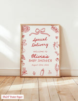 Special Delivery Baby Shower Invite | Pizza Welcome Italian Theme S3