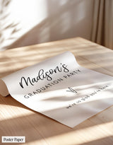 Graduation Party Welcome Sign | Photo Modern Minimalist