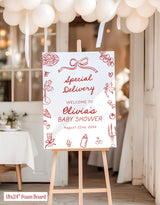 Special Delivery Baby Shower Invite | Pizza Welcome Italian Theme S3