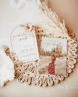 Graduation Party Invitation | 5 x 7 Minimalist Photo Announcement With Envelopes A2