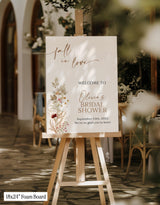 Wildflower Bridal Shower Welcome Sign | Boho Love Welcome Sign