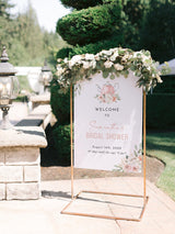 Bridal Shower Tea Party Welcome Sign | Floral Kettle Theme