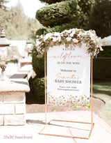 Wildflower Baby Shower Welcome | Little Flower On The Way