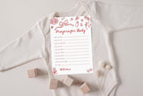 Prayers for Baby Card Baby Shower Card | Pizza Baby Shower | Special Delivery