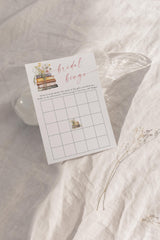 Bridal Bingo Game Card | Shower Wildflower Books Activity