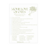 Movie Love Quotes Bridal Shower Game | Fresh Off the Market