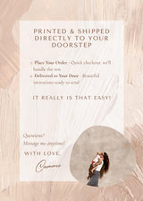 Advice and Predictions Card | Boho Sage Baby Shower Card 5x7 BM1