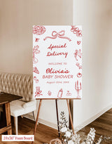 Special Delivery Baby Shower Invite | Pizza Welcome Italian Theme S3