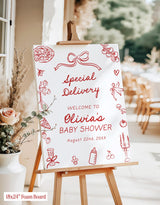 Special Delivery Baby Shower Invite | Pizza Welcome Italian Theme S3