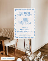 Fresh Off the Market Bridal Shower Welcome Sign | Farmer's Market Theme Party