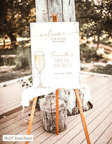 Pearls and Prosecco Welcome Sign | Champagne Bridal Shower Bubbly