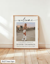 Graduation Party Welcome Sign | Modern Minimalist Photo M9