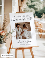 Wedding Welcome Sign | Minimalist Happily Ever After