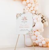 Bridal Shower Tea Party Welcome Sign | Floral Kettle Theme
