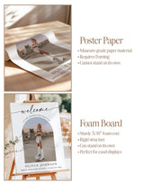 Graduation Party Welcome Sign | Custom Photo Modern Minimalist M9