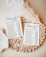 The Wedding Shoe Game | Couple Boho Bridal Shower