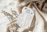 Baby Shower Trivia Baby Shower Game | Blue Cowboy Western