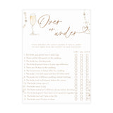 Over Or Under Bridal Shower Game | Pearls and Prosecco