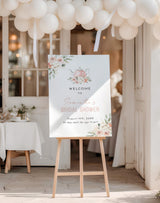 Bridal Shower Tea Party Welcome Sign | Floral Kettle Theme