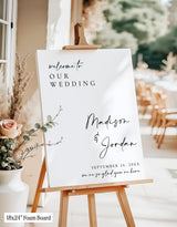 Welcome To Our Wedding Welcome Sign | Minimalist Modern Theme