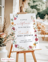Little Wildflower On The Way Baby Shower Welcome Sign