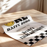 One Happy Dude Birthday Welcome Sign | Baby Boy First Birthday