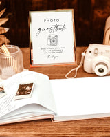 Wedding Photo Guestbook Sign | Modern Minimalist Guest Book