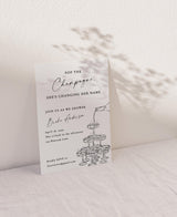 Pop the Champagne Bridal Shower Invitation | Tower Disco Invite Envelopes