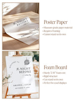 Rehearsal Dinner Welcome Sign | Disco Wedding M9