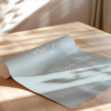 Hello Baby Shower Welcome Sign | Dusty Blue Minimalist Poster BM1