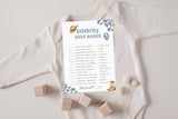 Celebrity Baby Name Baby Shower Game | Blue Cowboy Western