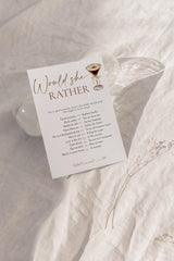 Would She Rather Bridal Shower Game | Love is Brewing Espresso Martini