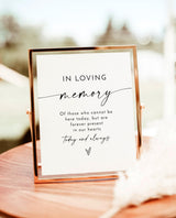 In Loving Memory Sign | Forever Our Hearts Wedding