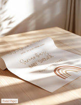 Rainbow Baby Shower Welcome Sign S2