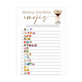 Bridal Emoji Bridal Shower Game | Love is Brewing Espresso Martini