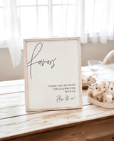 Favors Sign | Wedding Modern Minimalist Bridal M7