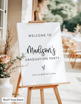 Graduation Party Welcome Sign | Photo Modern Minimalist