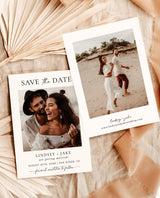 Minimalist Photo Save the Date with Envelopes | Simple Boho Wedding 5x7