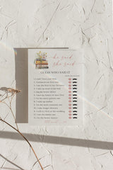 He Said She Said Bridal Shower Game | Wildflower Books Activity