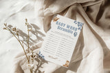 Baby Word Scramble Baby Shower Game | Blue Cowboy Western