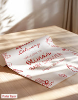 Special Delivery Baby Shower Invite | Pizza Welcome Italian Theme S3