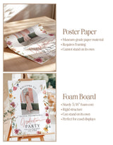 Wildflower Photo Graduation Party Welcome Sign W1