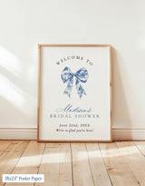 Something Blue Before I Do Bridal Shower Welcome Sign | Bow