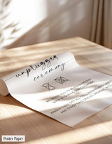 Unplugged Ceremony Wedding Sign | Modern Minimalist Elegant