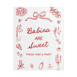 Babies Are Sweet Sign 8x10 | Red Bow Baby Shower