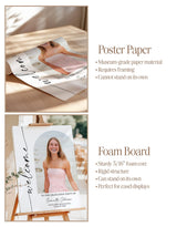 Personalized Photo Graduation Welcome Sign M9