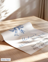 Something Blue Before I Do Bridal Shower Welcome Sign | Bow